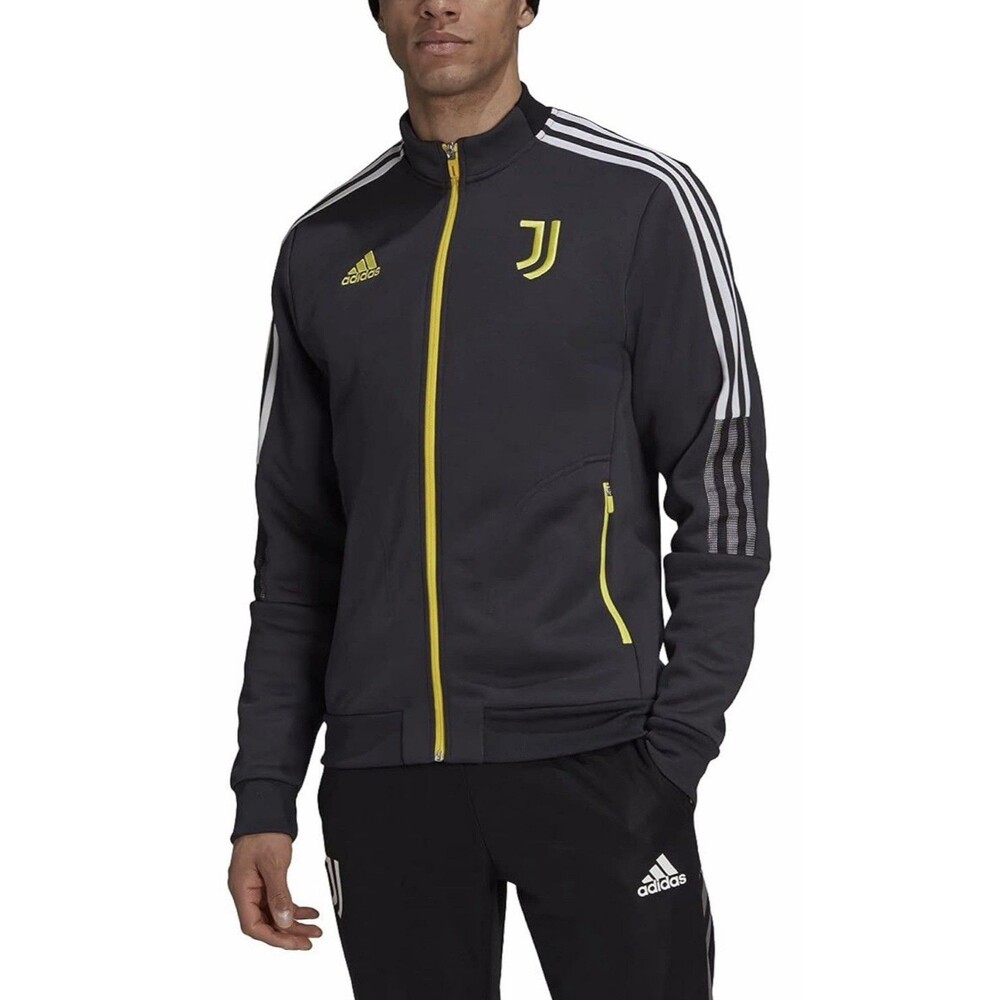 Adidas Juventus Tiro Anthem Track Jacket 2021-22 GR2928 2XL Gray Yellow Soccer